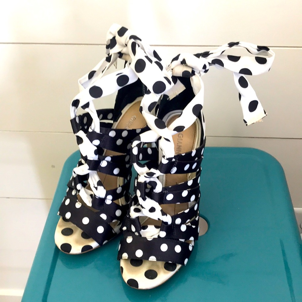 Gianni Bini polka dot heels, Dillards